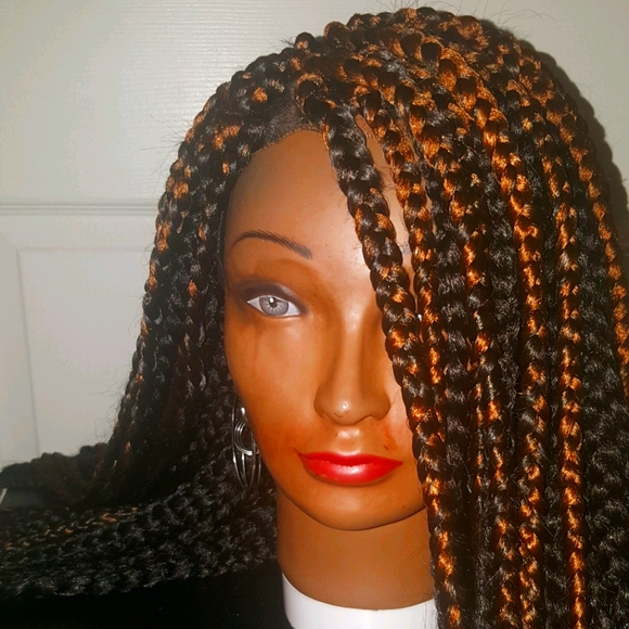 New Handmade Box Braid Crochet Wig w/Lace Closure - Picture 13 of 13